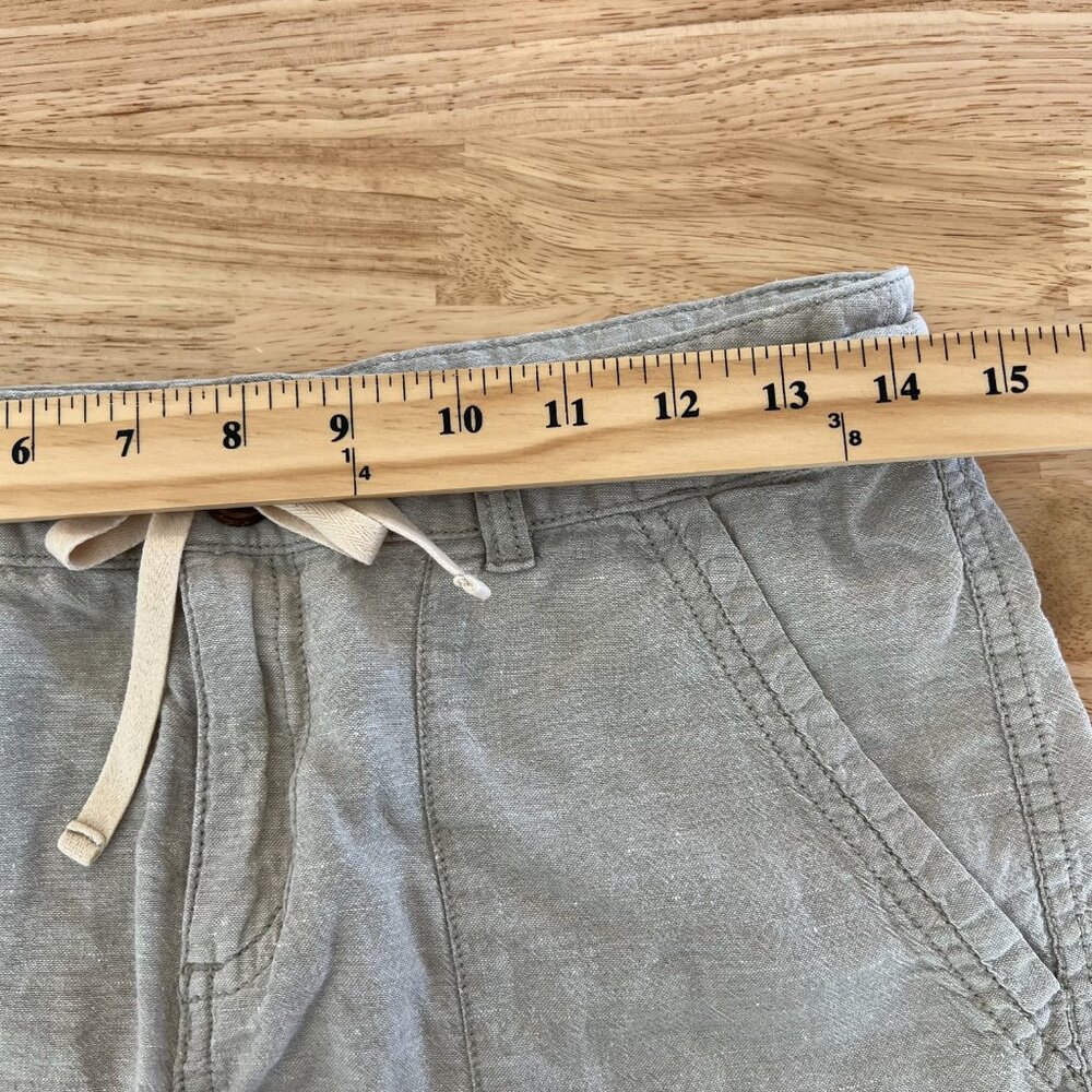 Patagonia Island Hemp Shorts Womens Size 2 Organic Cotton Beige Lightweight - Picture 7 of 10